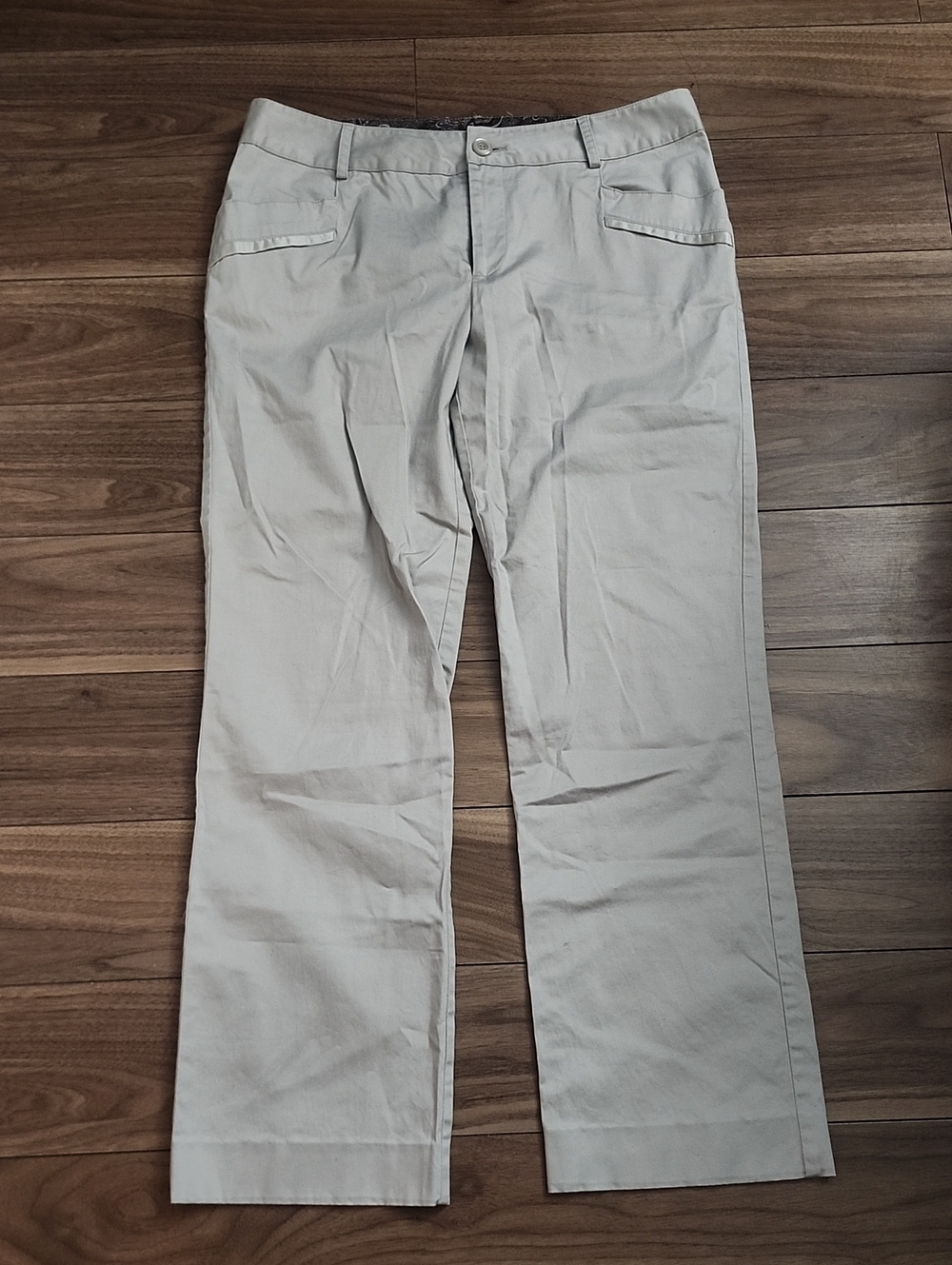 2/$18 🌹Classic Straight Leg Women's Pants Trousers - Light Khaki